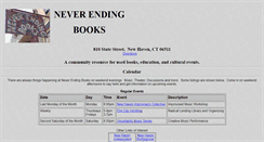 Desktop Screenshot of neverendingbooks.net