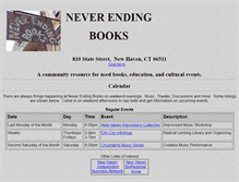 Tablet Screenshot of neverendingbooks.net